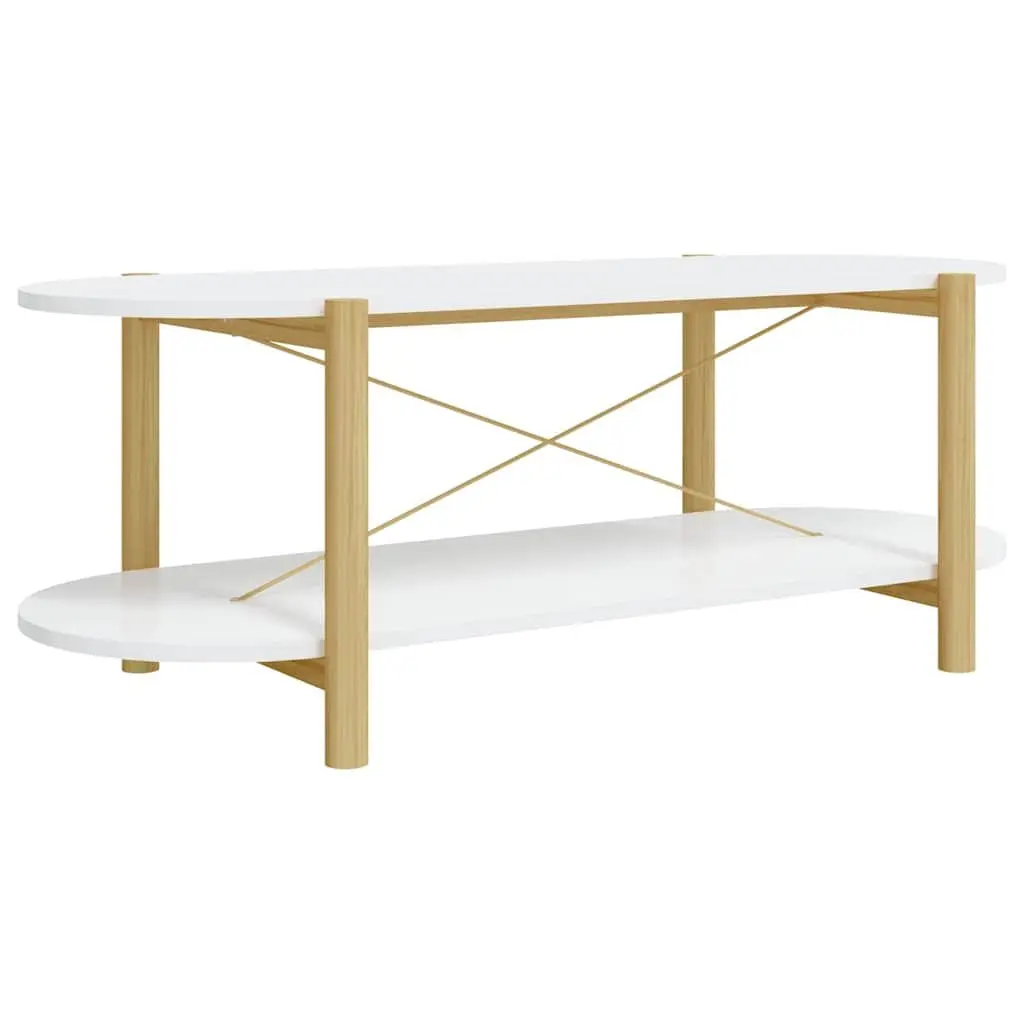 White Coffee Table with Ample Storage