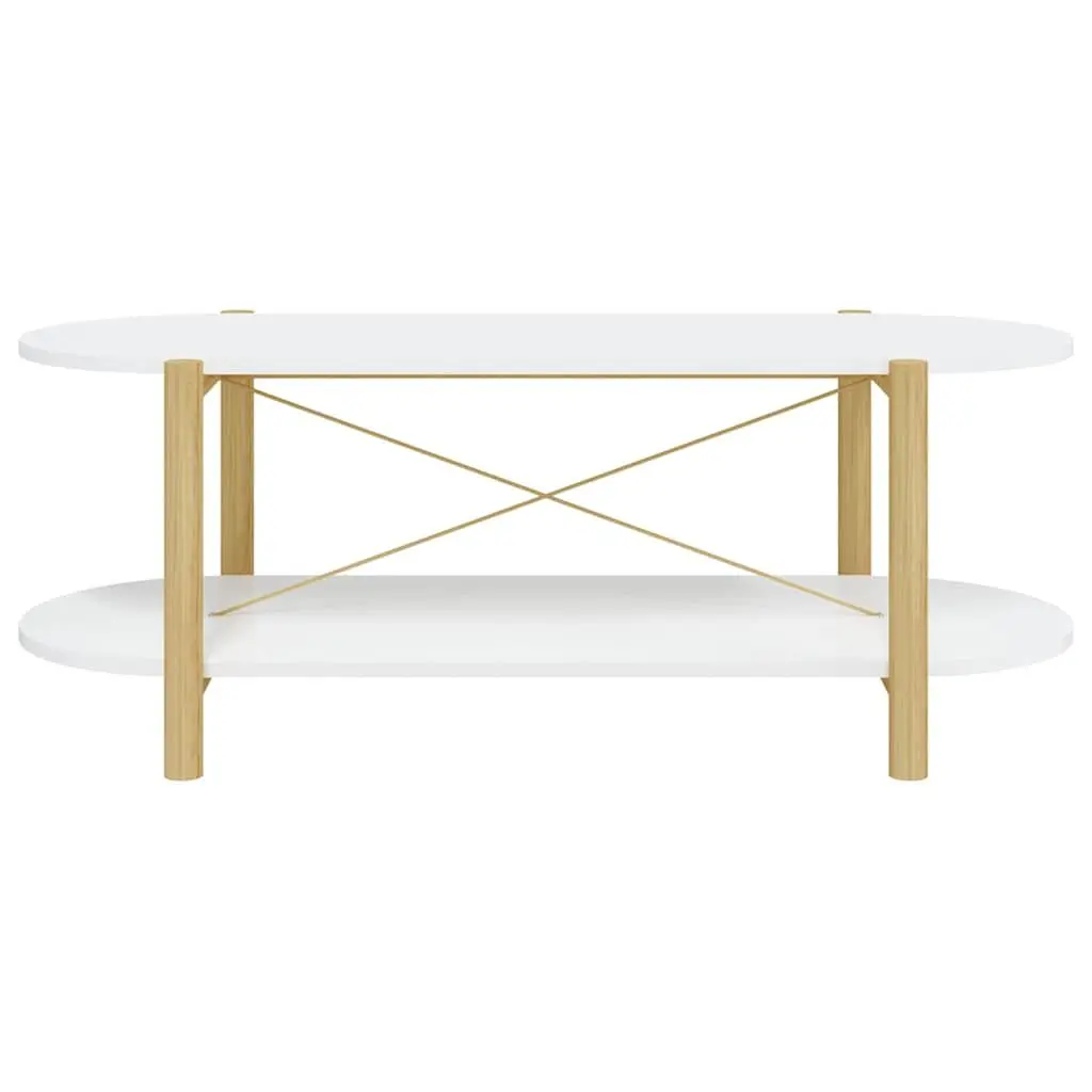 White Coffee Table with Ample Storage