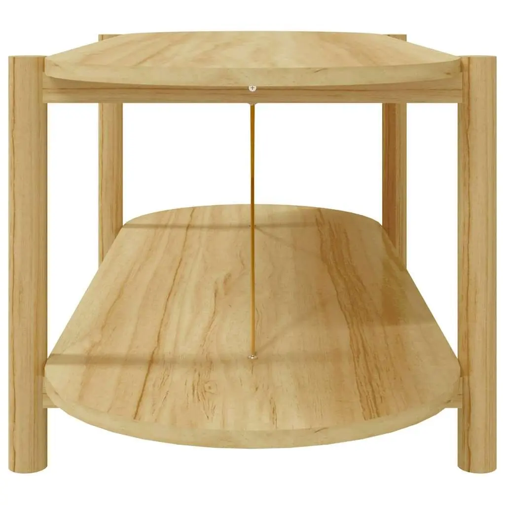 Coffee Table Storage 110x48x40 cm Brown Engineered Wood