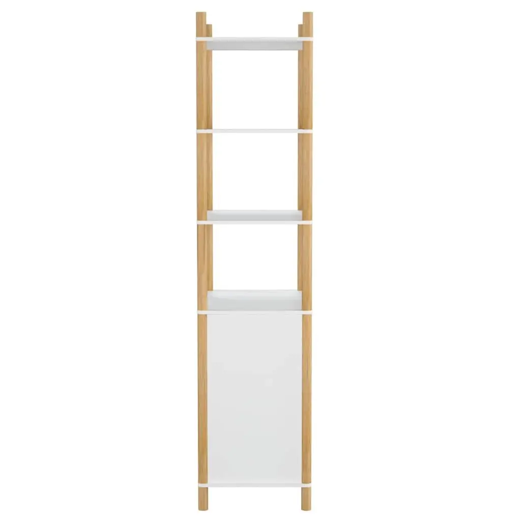 Highboard Storage Cabinet 60x40x173cm White Engineered Wood Sideboard Cupboard
