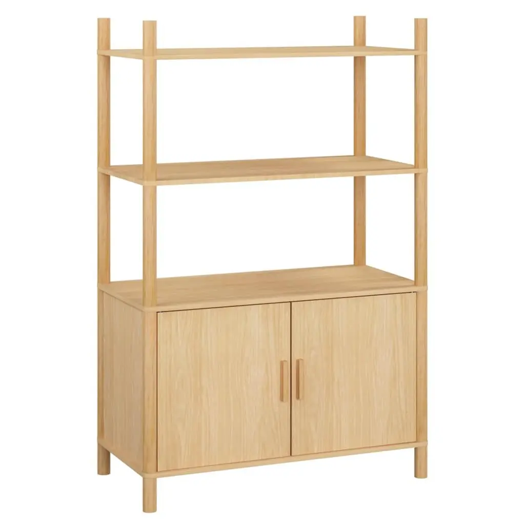 Highboard Sideboard Cabinet Storage 80x40x121cm Brown Engineered Wood