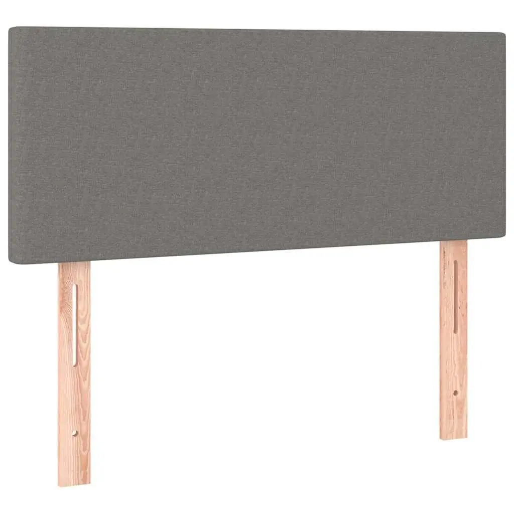 Headboard Dark Grey 100cm Fabric Adjustable Height Bedroom Bed Support