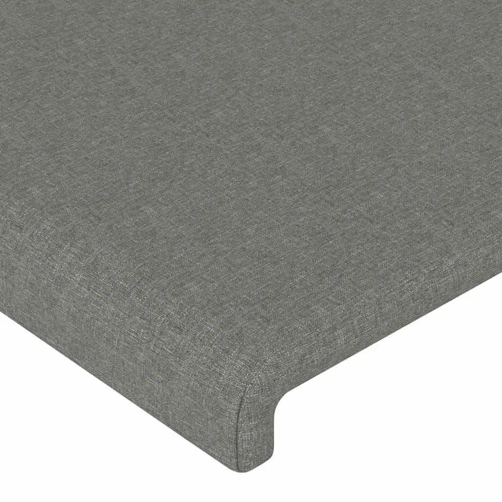 Headboard Dark Grey 100cm Fabric Adjustable Height Bedroom Bed Support