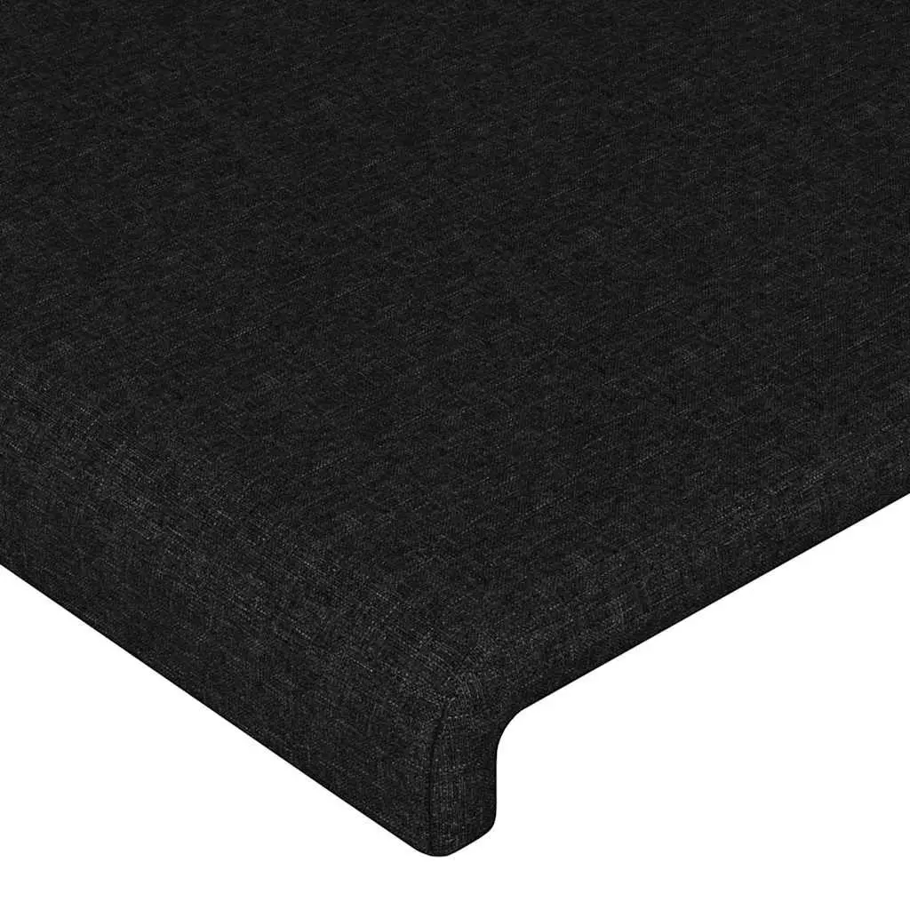 Headboard Fabric Bedroom Furniture Adjustable Height 100cm Black