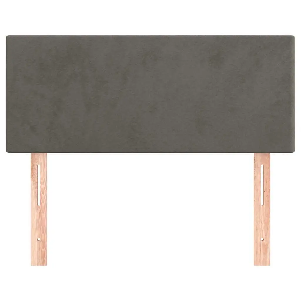 Headboard Grey 100 cm Velvet Upholstered Bed Head Bedroom Furniture Support