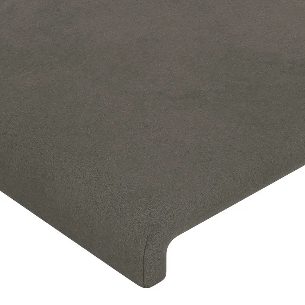 Headboard Grey 100 cm Velvet Upholstered Bed Head Bedroom Furniture Support
