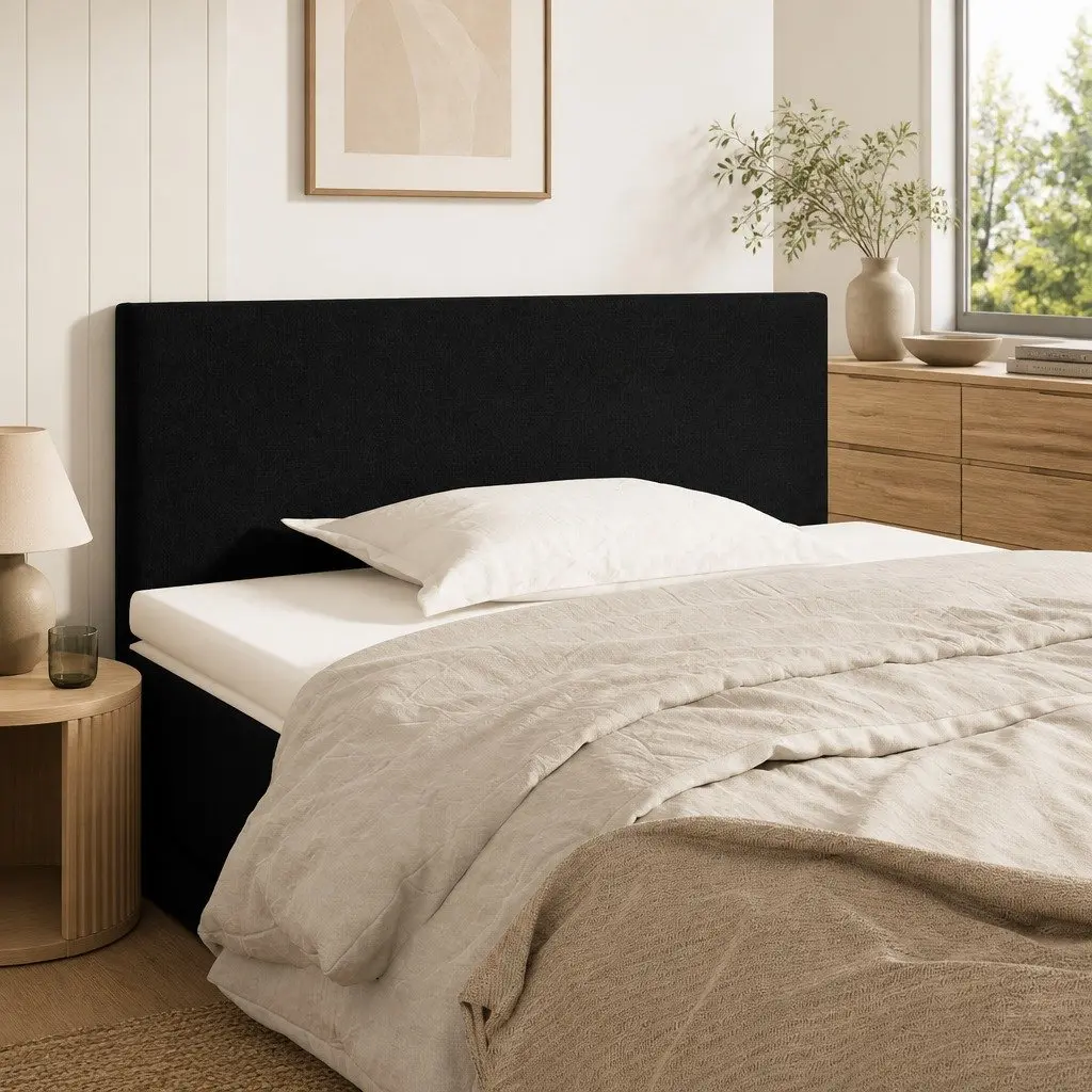 Black Velvet Headboard