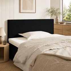 Comfortable and Stylish Black Velvet Headboard