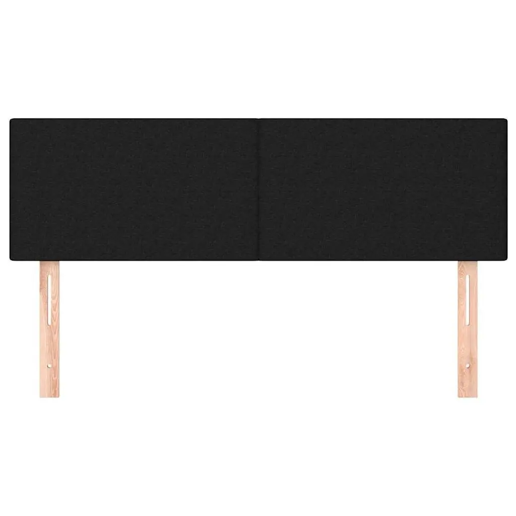Fabric Headboard Adjustable Height 144cm Black