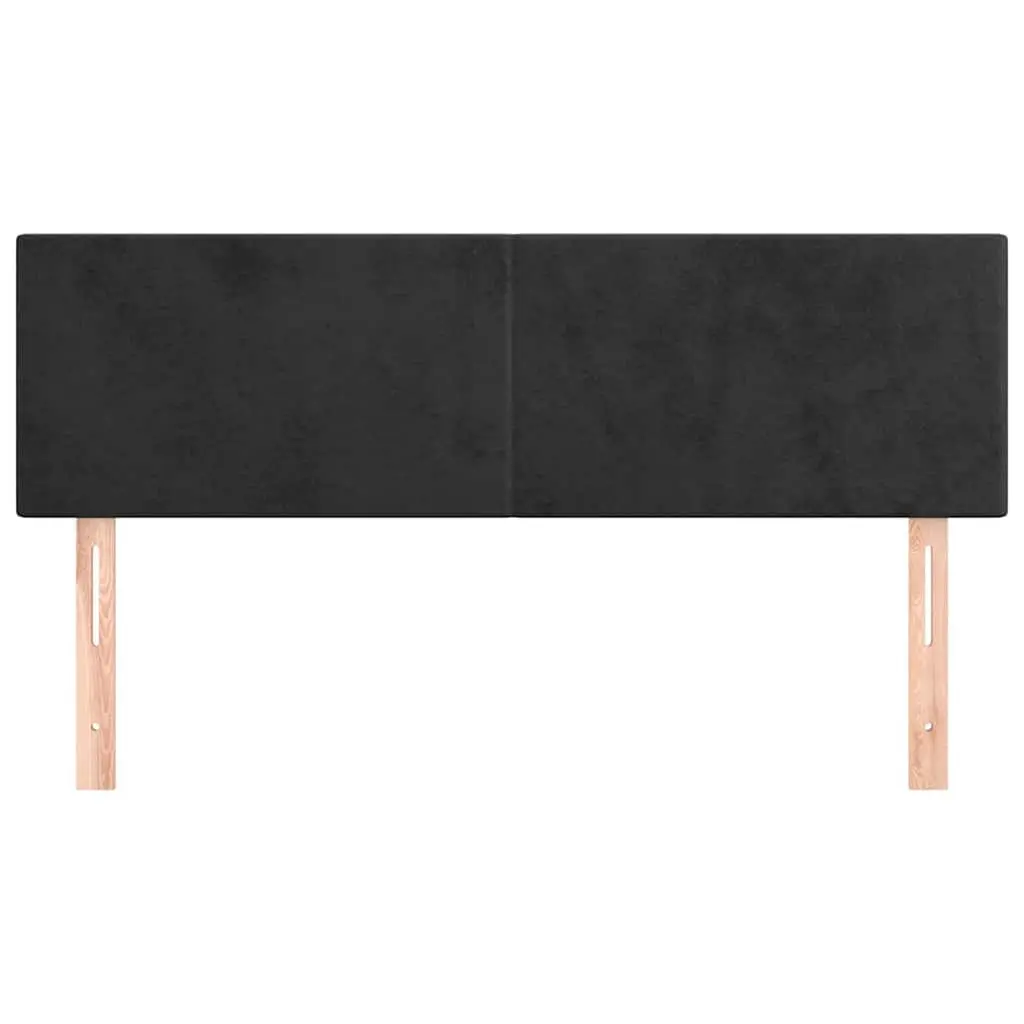 Adjustable Height Headboard Black Velvet Bedroom Support Furniture