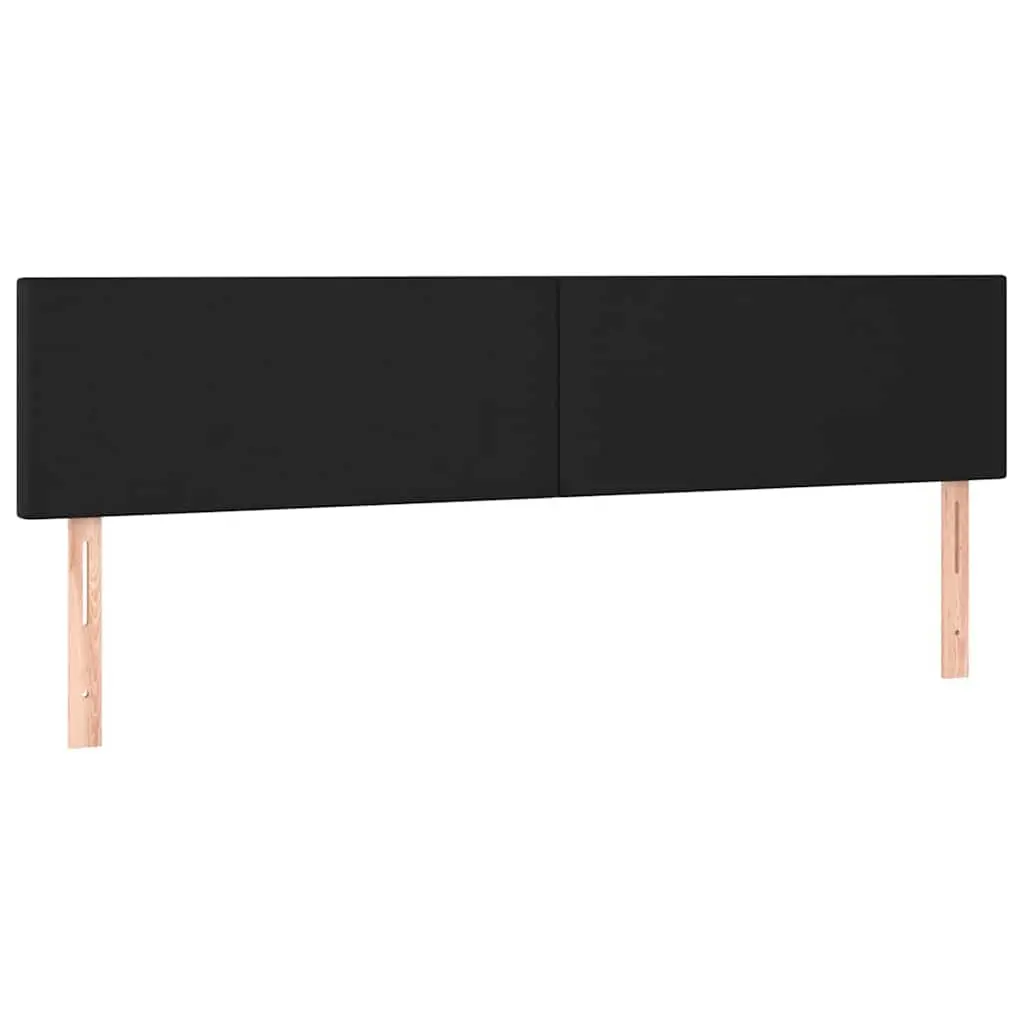 Black Faux Leather Headboard