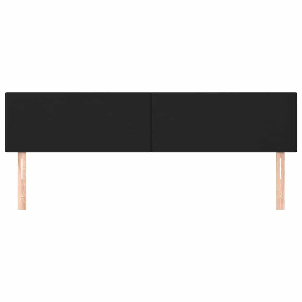 Black Faux Leather Headboard
