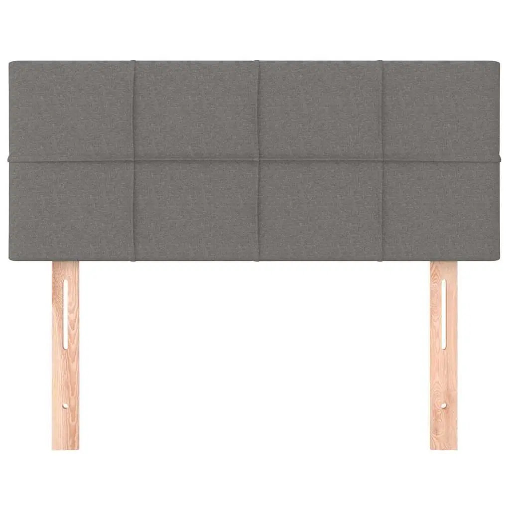 Headboard Dark Grey 100cm Fabric Bedroom Bed Head Support Adjustable Height