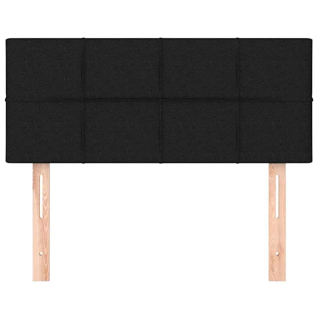 Black Fabric Headboard with Strong Support