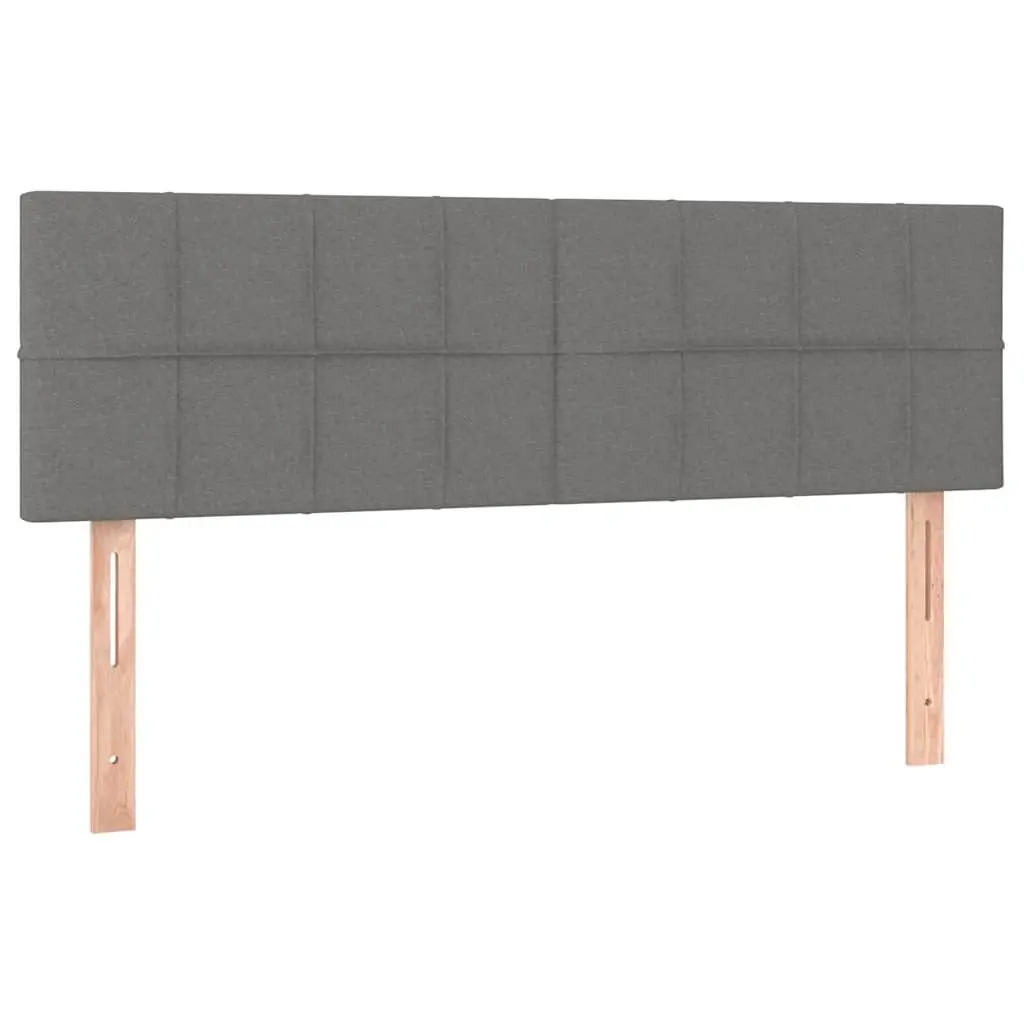 Fabric Headboard Grey Adjustable Height Bedroom Bed Back Support 144 x 5 x 78/88 cm