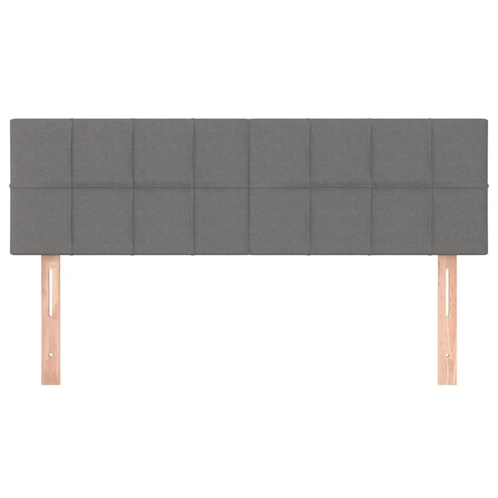 Fabric Headboard Grey Adjustable Height Bedroom Bed Back Support 144 x 5 x 78/88 cm