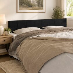 Reliable and Stylish Black Velvet Headboard for Value