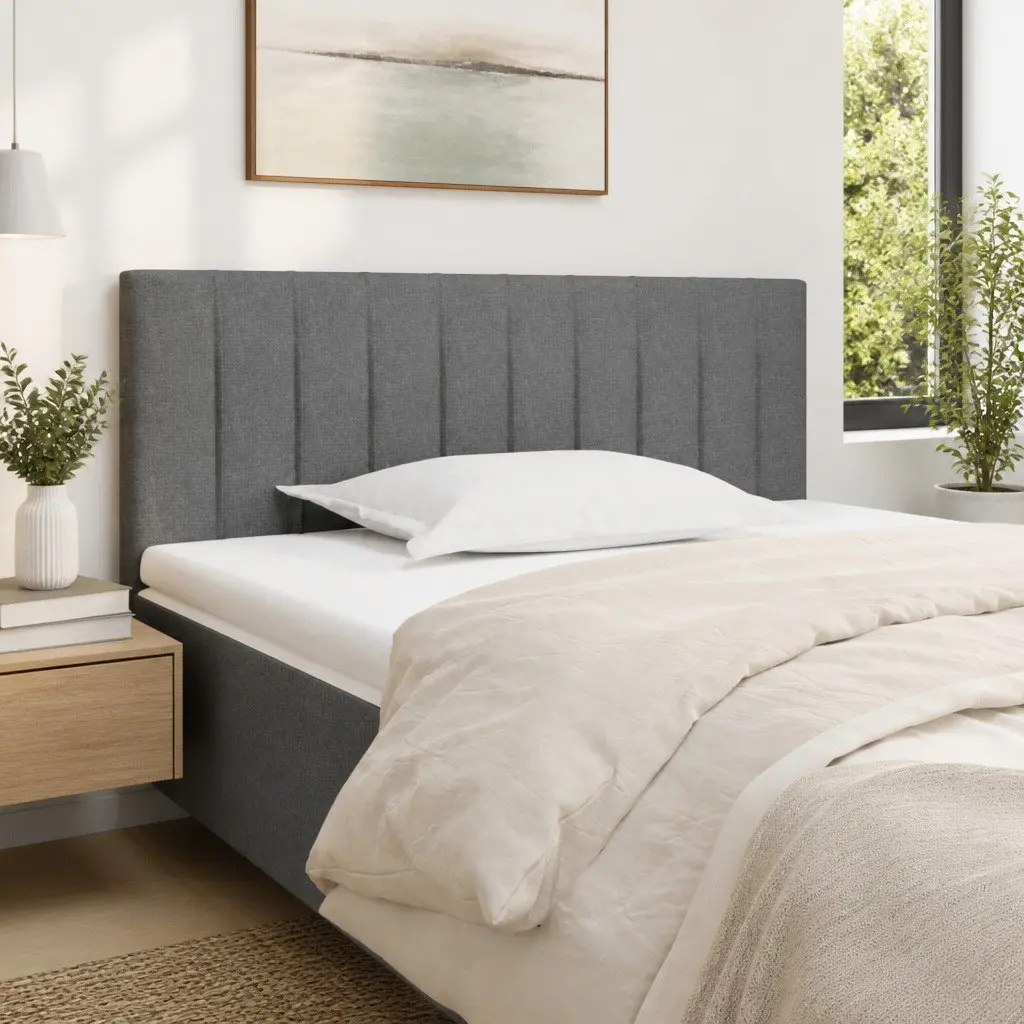 Dark Grey Headboard 100x5x78/88 cm with Adjustable Height