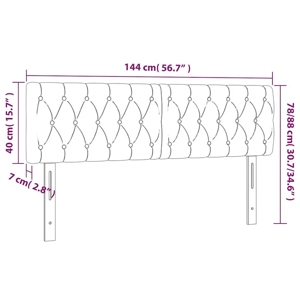 Dark Grey Headboard with Strong Support