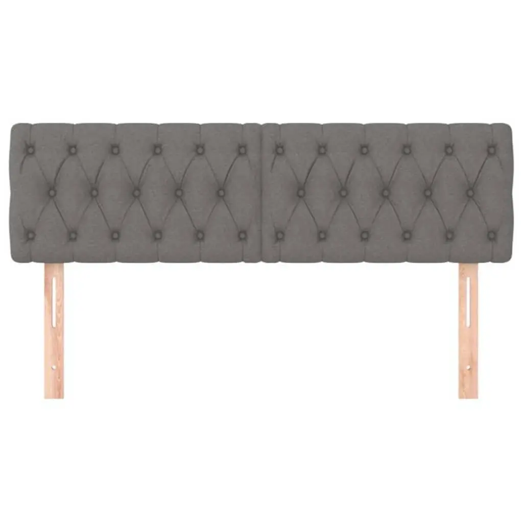 Headboard Fabric Bedroom Bed Head Support Adjustable Dark Grey 160x7x78-88 cm