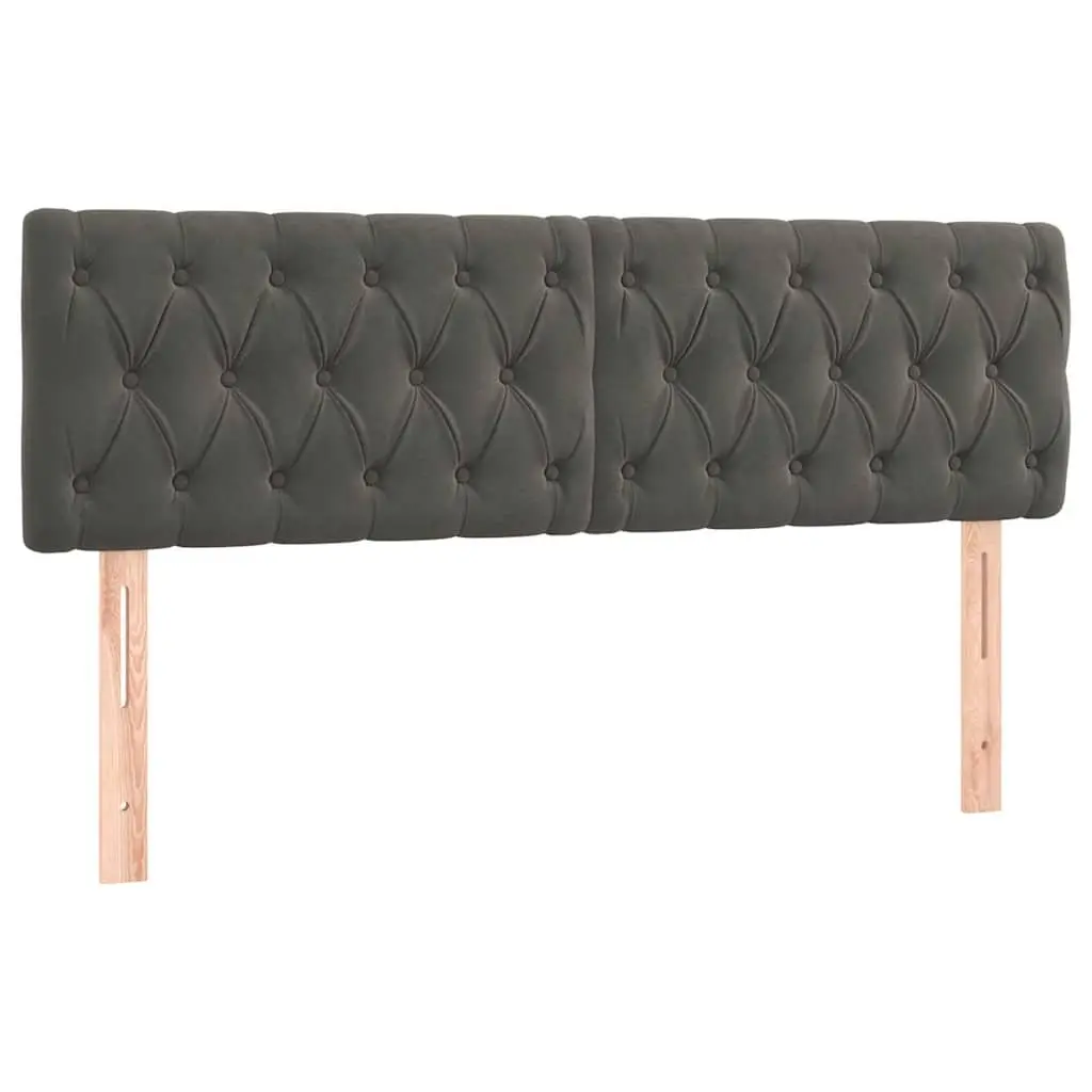 Headboard Dark Grey 160x7x78/88 cm Bedroom Furniture Bed Back Support