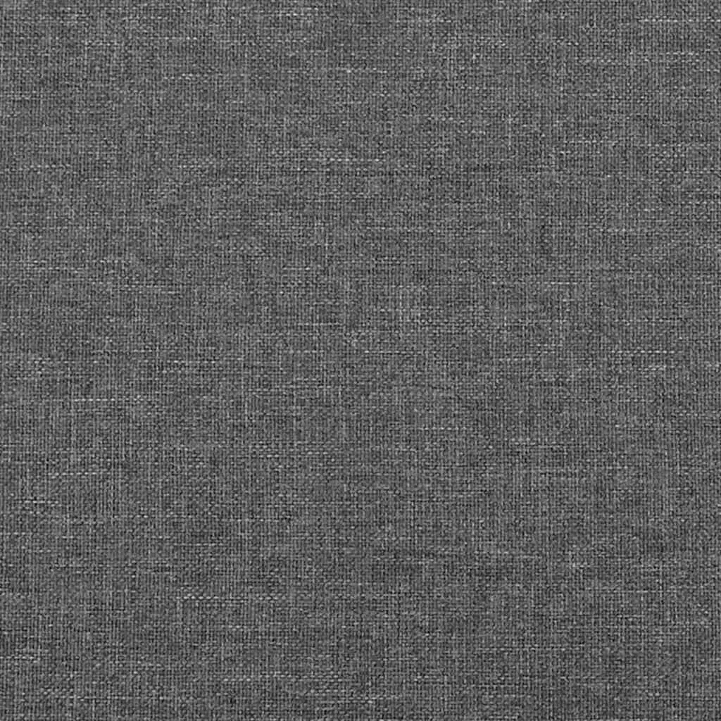 Headboard Dark Grey Fabric Bedroom Furniture Adjustable Height Wooden Legs