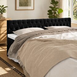 Cozy Velvet Headboard with Sturdy Design