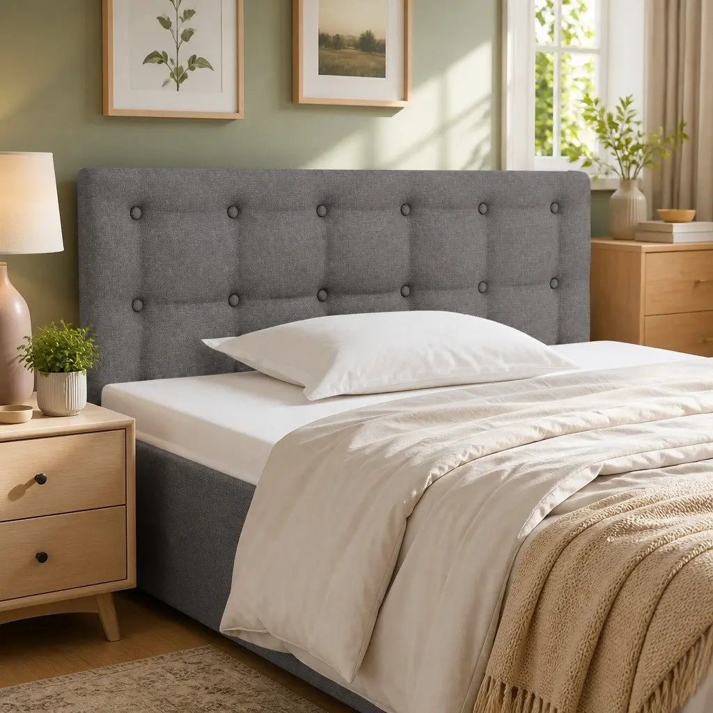Dark Grey Headboard, Easy to Assemble