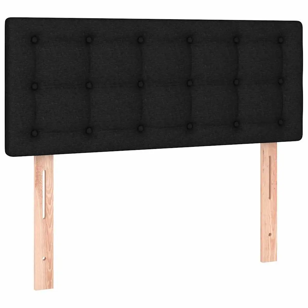 Headboard Fabric Adjustable Height 100 cm Black Bedroom Bed Support
