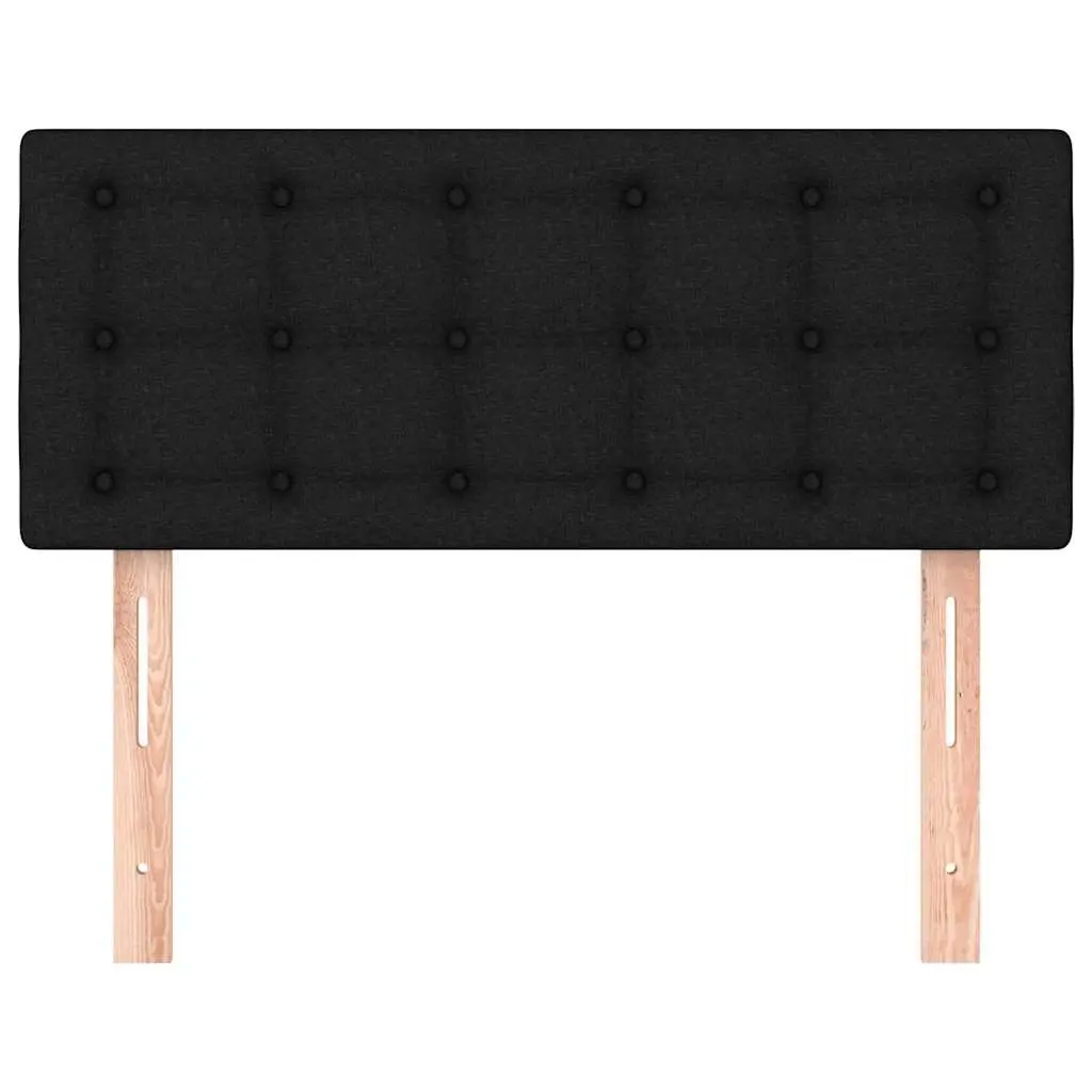 Headboard Fabric Adjustable Height 100 cm Black Bedroom Bed Support
