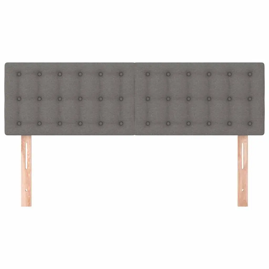 Headboard Adjustable Height Bedroom Bed Support Grey Fabric 144x5x78/88 cm