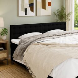 Reassuring Comfort with This Adjustable Black Headboard