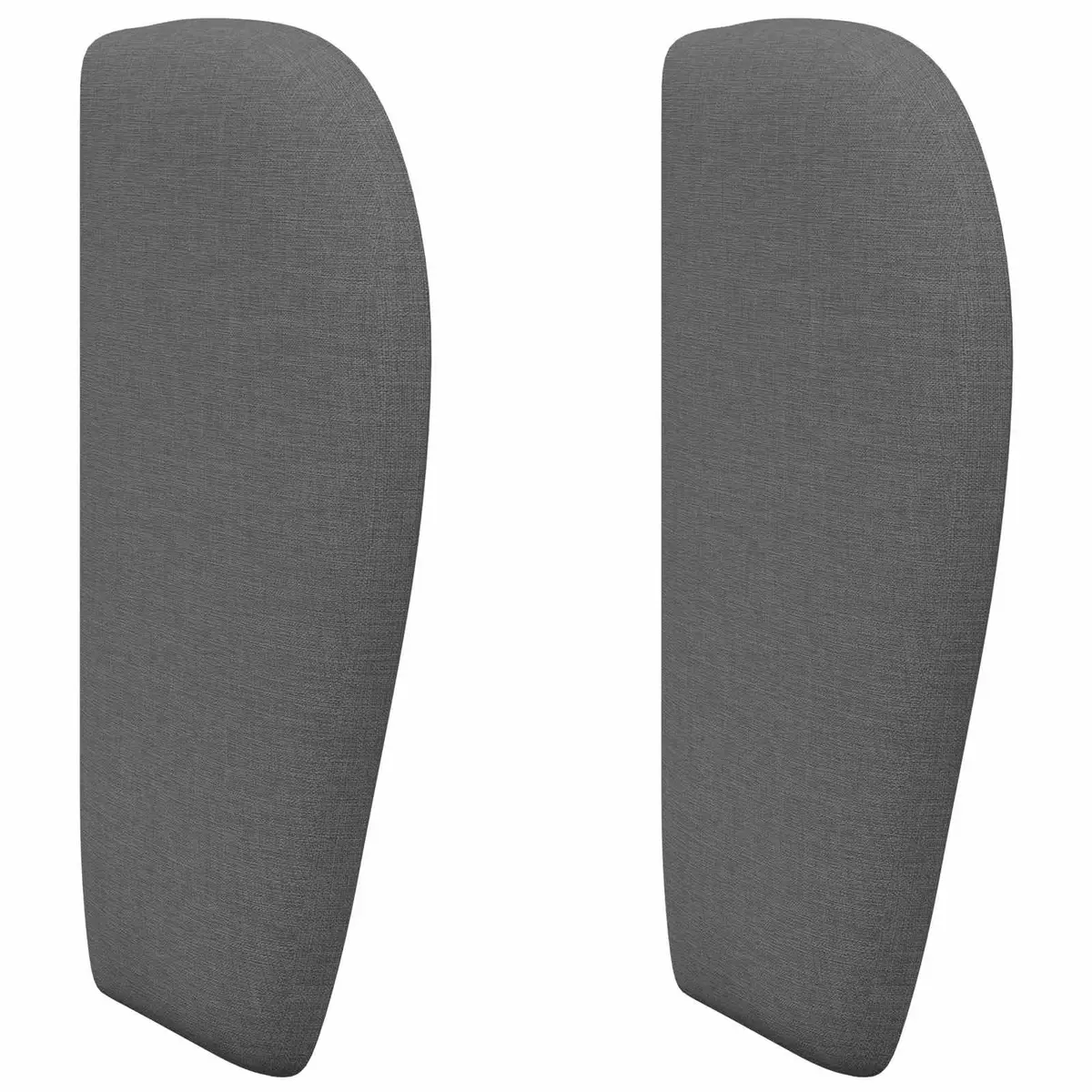 Headboard Modern Dim Grey Fabric 40 x 23 x 6 cm Bedroom Furniture