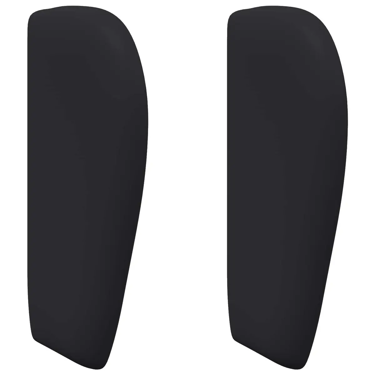 Headboard Ear Wave Design Black Modern Bedroom Furniture PVC Foam Support