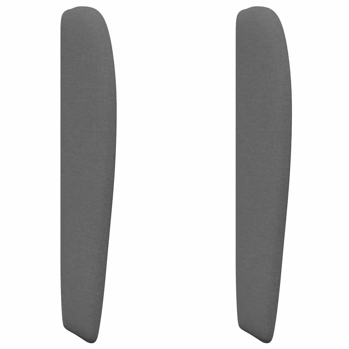 Headboard Wave Ear Modern Bedroom Dim Grey Fabric Upholstered Elegant Design
