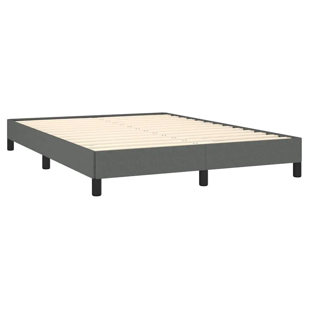 Queen Bed Frame Grey Fabric 152x203 cm Upholstered Platform Bedroom