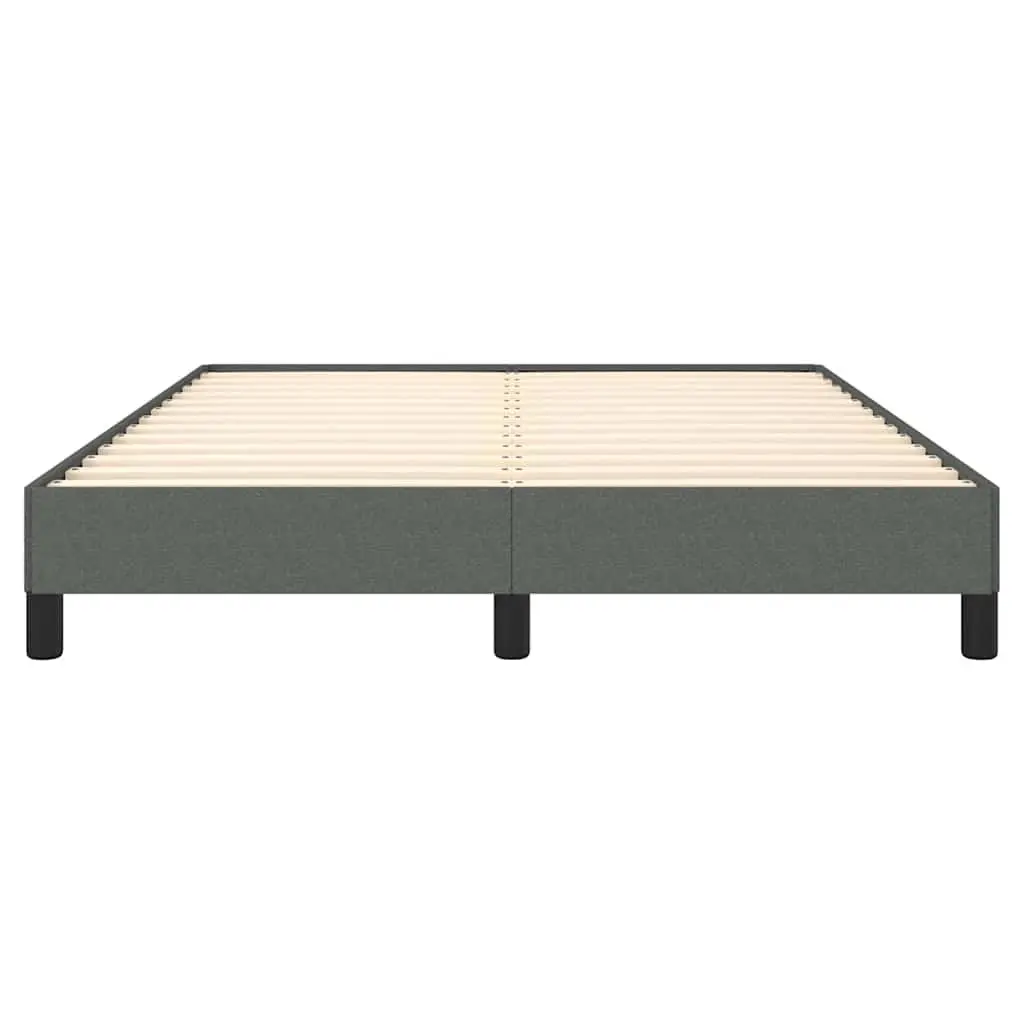 Queen Bed Frame Grey Fabric 152x203 cm Upholstered Platform Bedroom