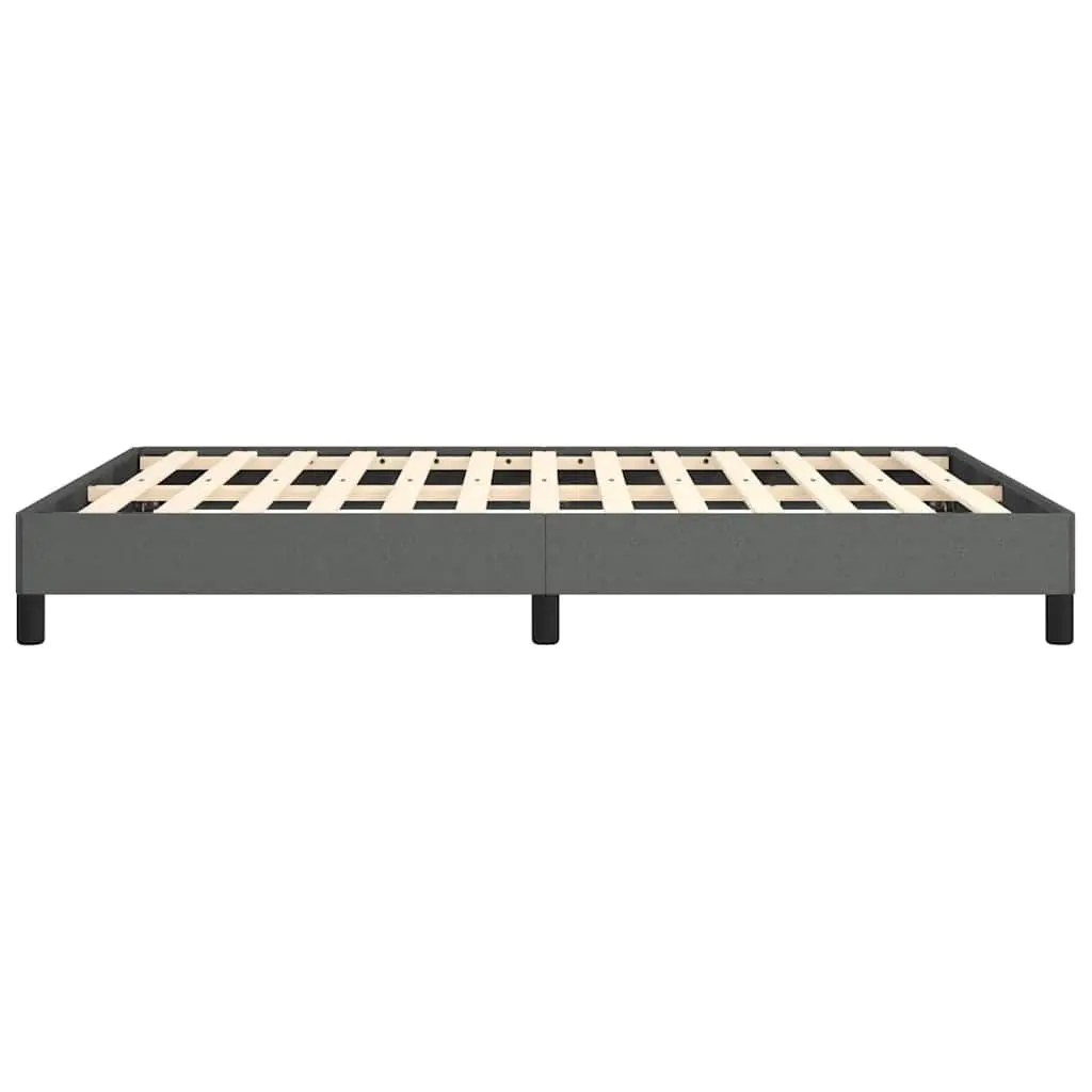 Queen Bed Frame Grey Fabric 152x203 cm Upholstered Platform Bedroom