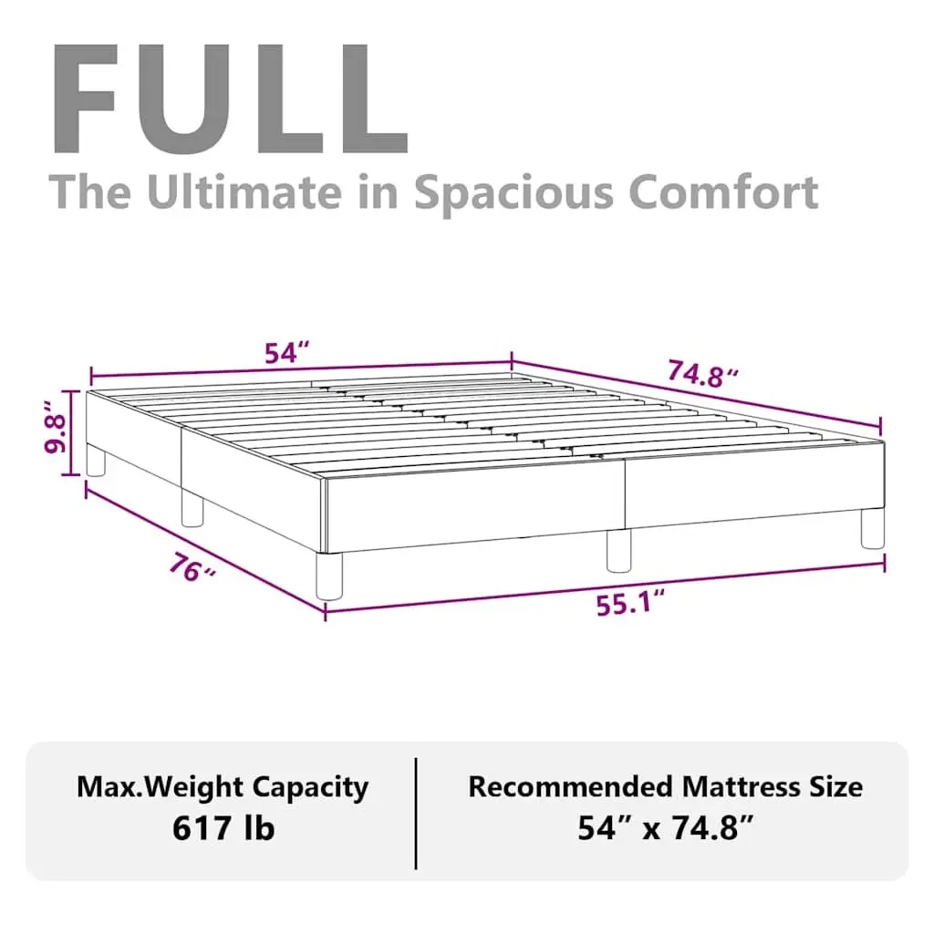 Grey Velvet Double Bed Frame with Durable Support