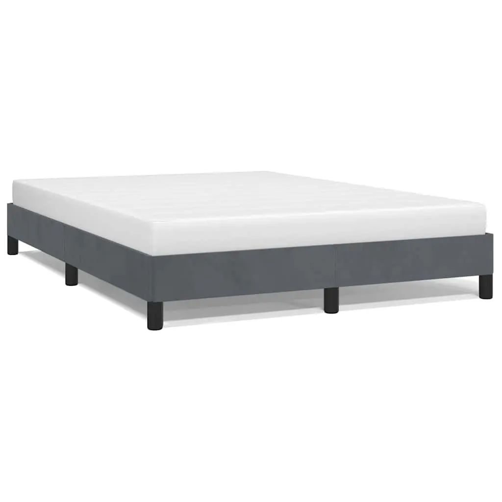 Grey Velvet Queen Bed Frame for Lasting Comfort