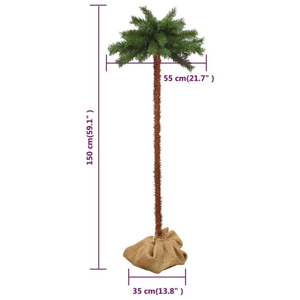 LED Artificial Christmas Tree 150cm Green Indoor Tropical Seasonal Decoration