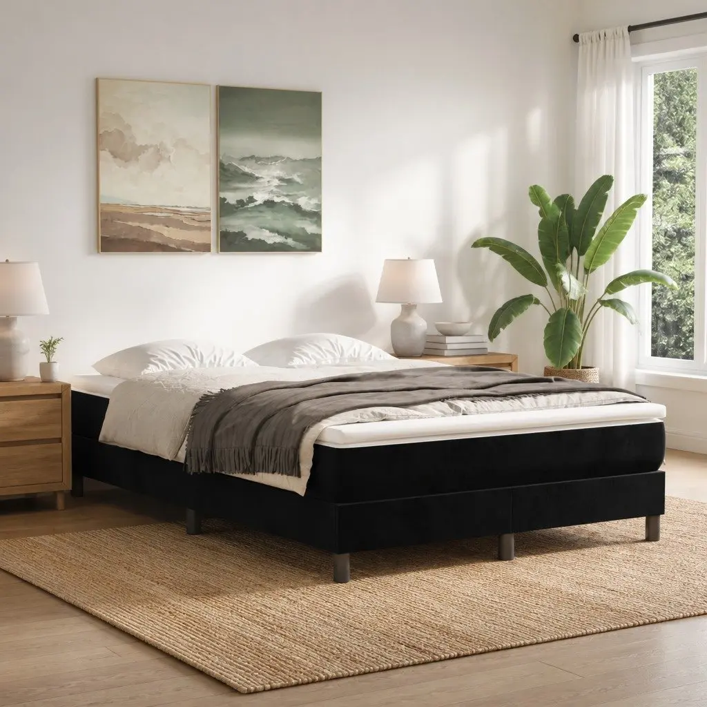 Black Velvet Pocket Spring Mattress