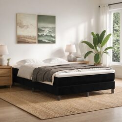 Comfortable and Reliable Black Velvet Pocket Spring Mattress