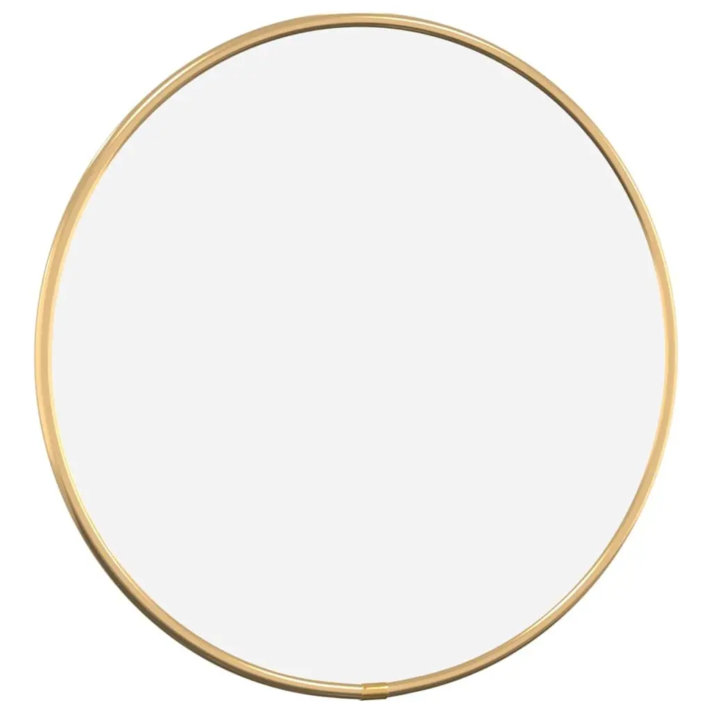Round Wall Mirror 30cm Diameter Minimalist Home Decor Gold Frame