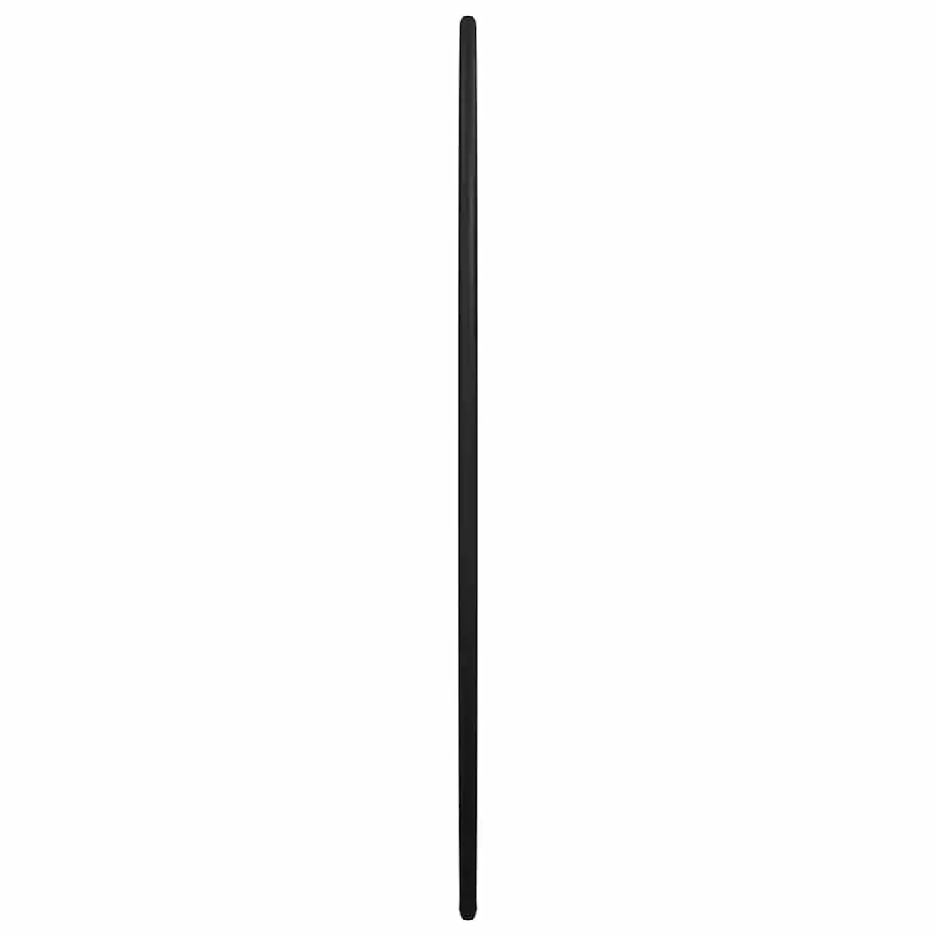 Round Wall Mirror Minimalist Ø 40 cm Black Glass PVC Frame