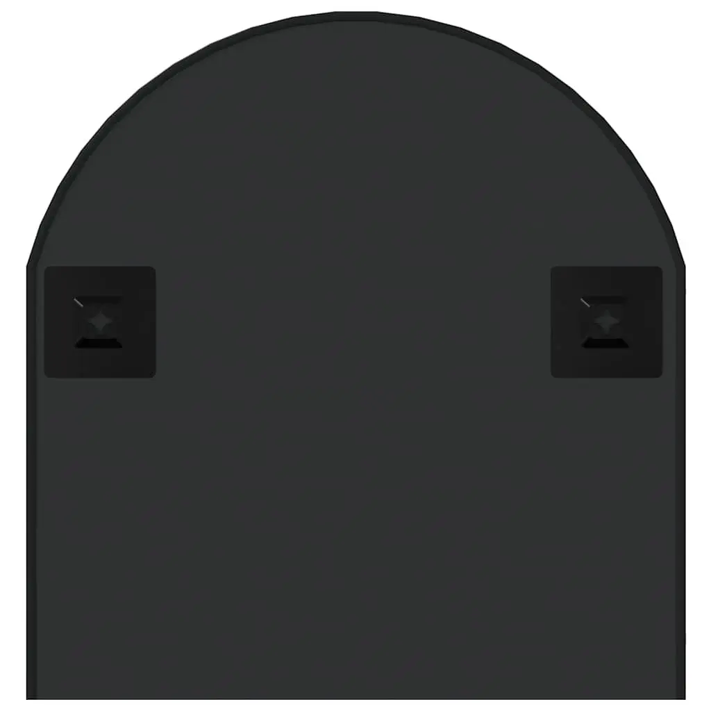 Wall Mirror Oval Glass 90x40 cm Black PVC Frame Vanity Bathroom Bedroom Home