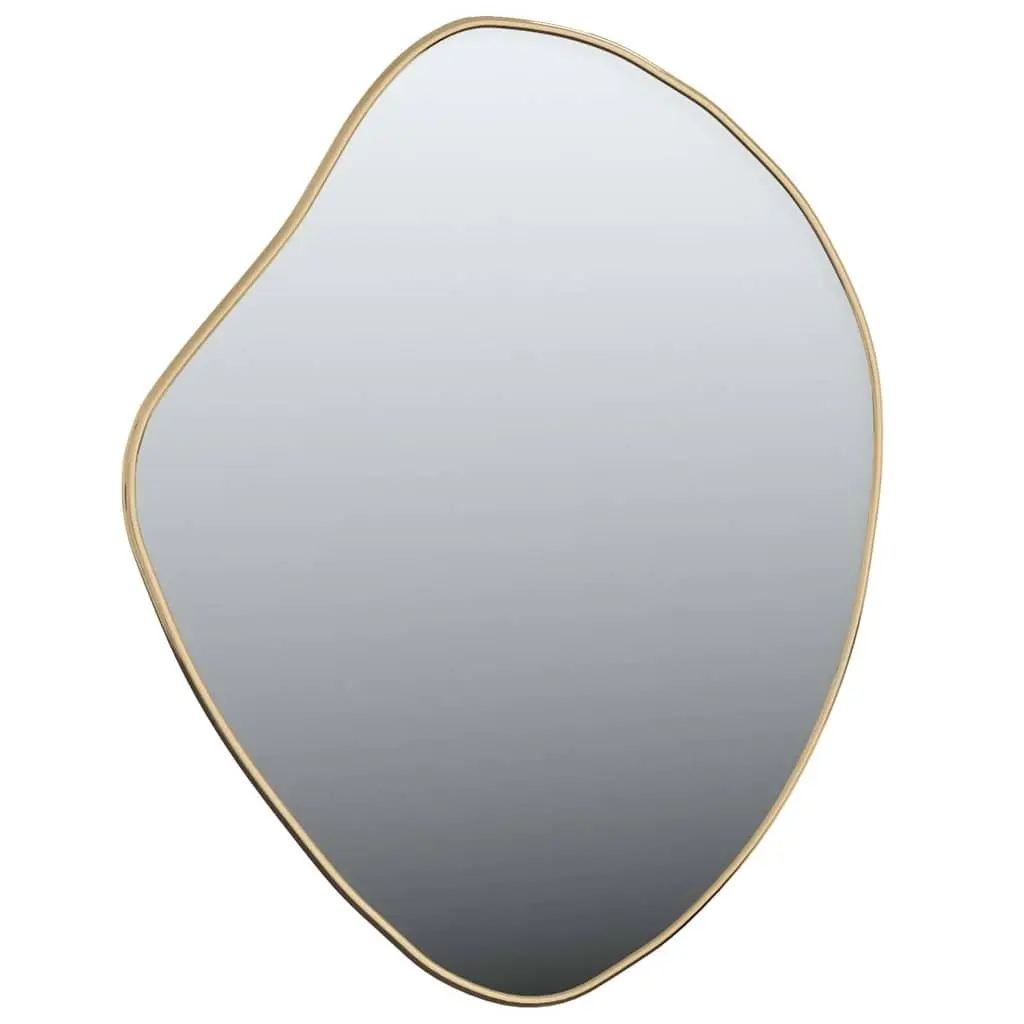 Wall Mirror Gold Decorative 60x50 cm Hanging Glass Frame