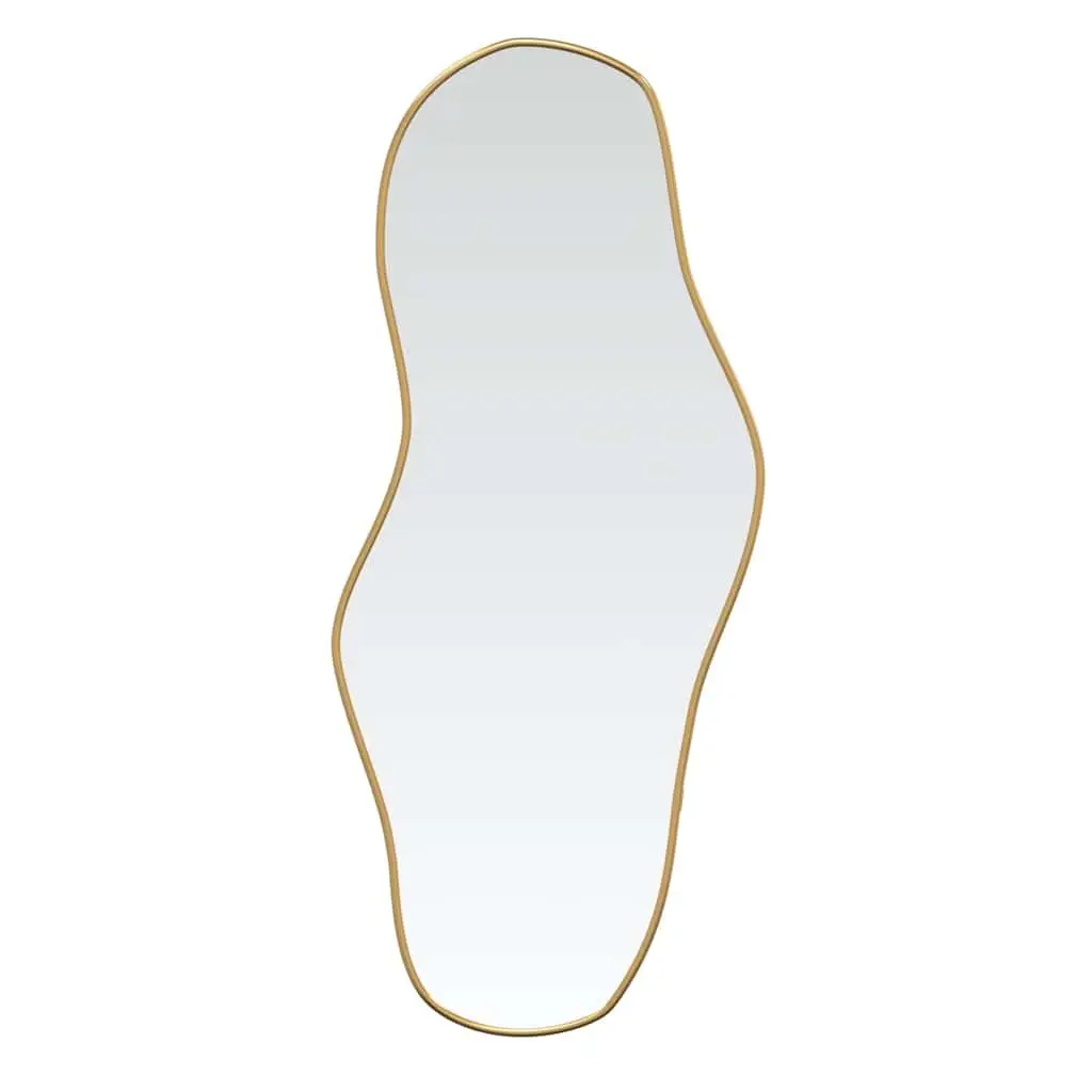 Wall Mirror Gold Minimalist 90x40 cm Vanity Hanging Decor Bedroom Bathroom Home