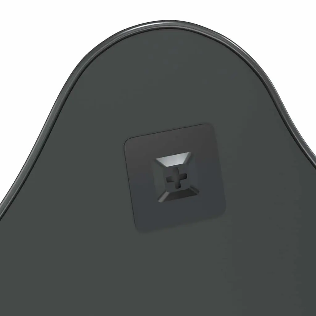 Wall Mirror Minimalist 50x40 cm Black Glass for Bathroom Bedroom Home Decor