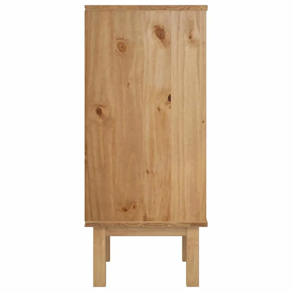 Drawer Cabinet Storage 45x39x90cm Solid Pine Wood 4 Drawer Brown